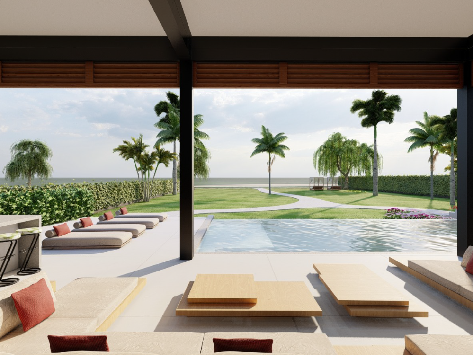 Villa C beachfront